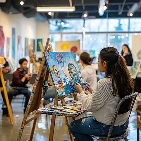 Kujjana art school - Acrylic painting Kids and junior catgeory, age 8 to 16 years