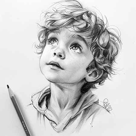 Kujjana art school - pencil drawing kids catgeory, age 4 to 10 years