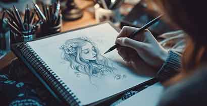 kujjana art school - online best pencil drawing courses in kerala