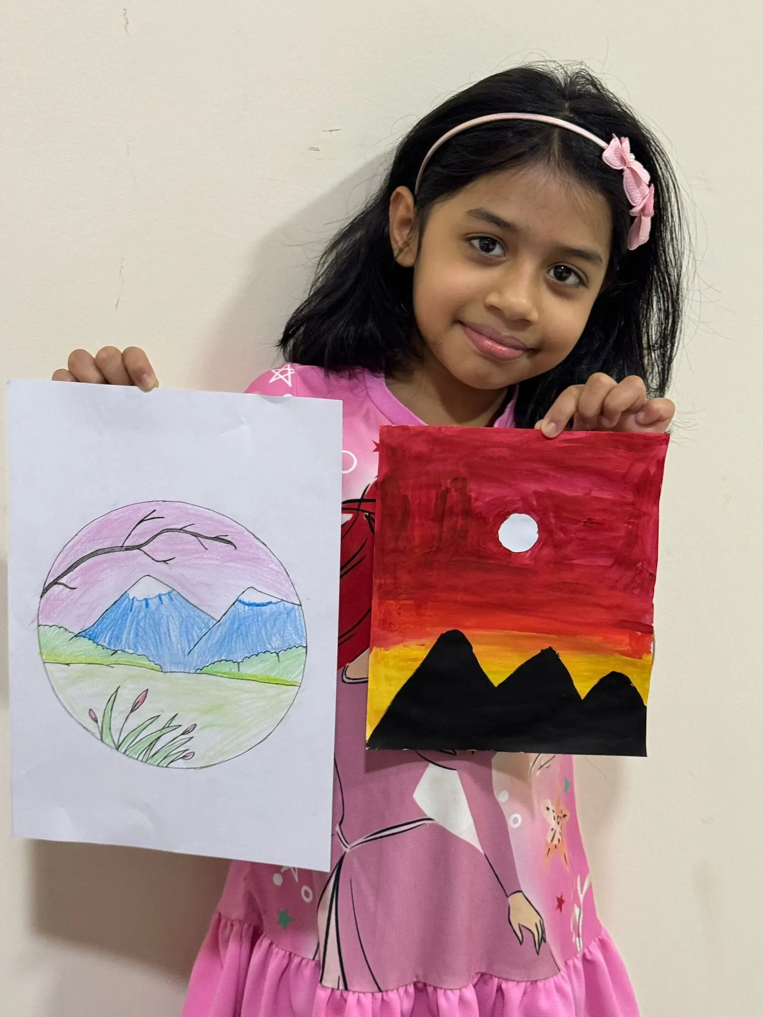 Pencil sketch by young artist at Kujjana Art School