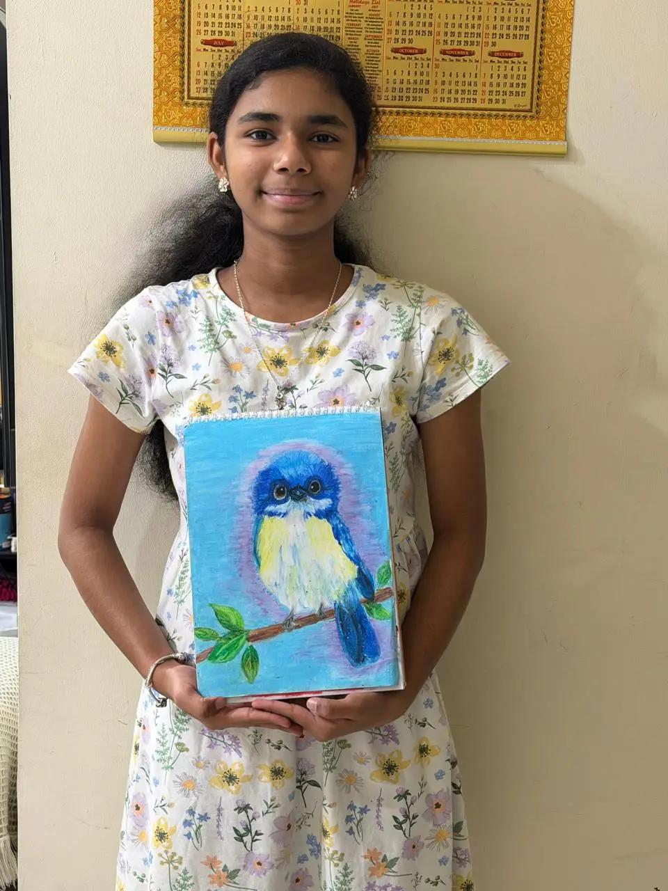 Kujjana Art School - Diya Individual pencil drawing Student Journey