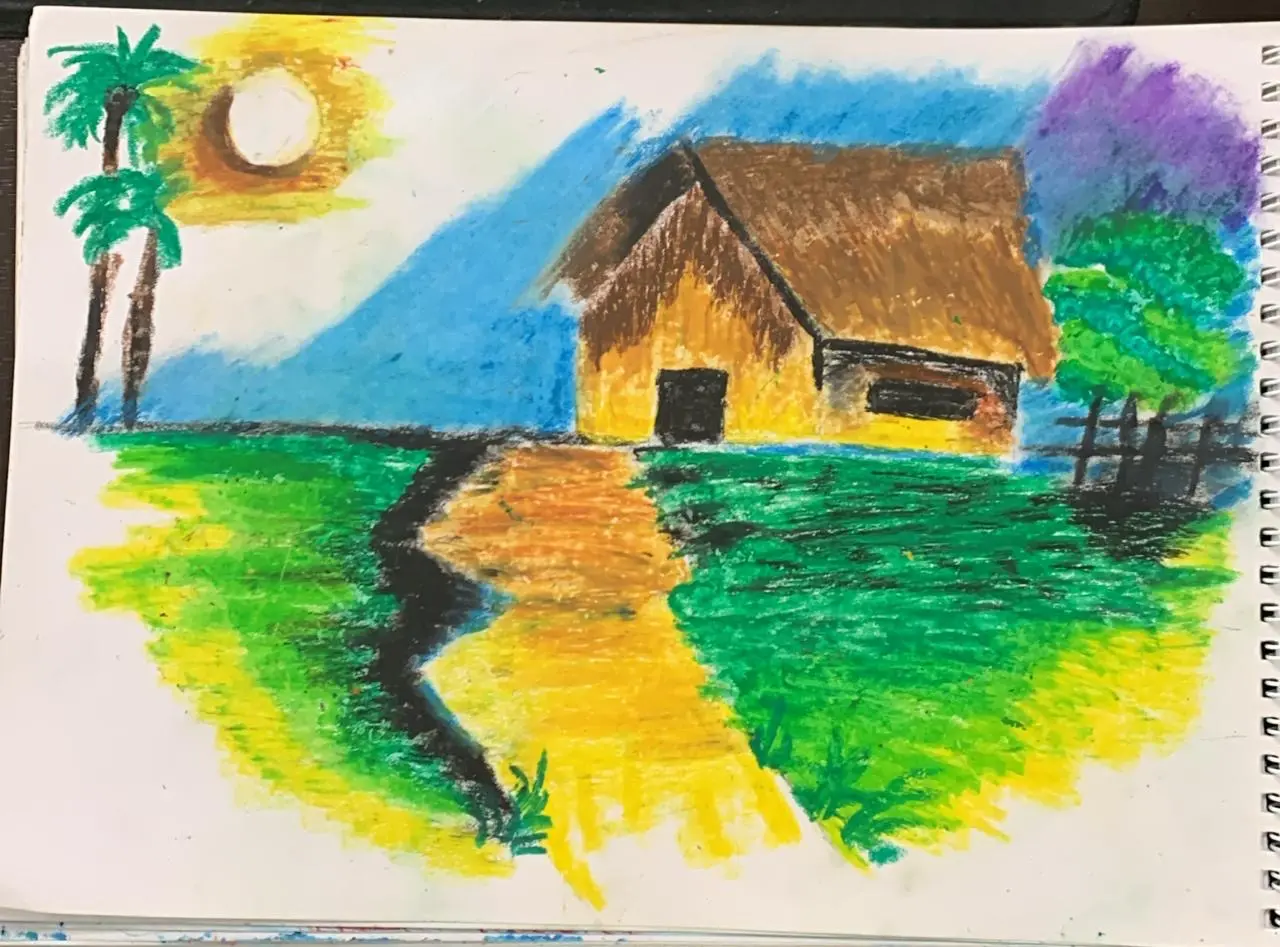Diya coloring started our journey